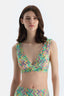 Multicolor Üçgen Geniş Bikini Üst
