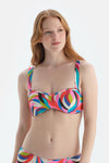 Multicolor Balenli Bikini Üst