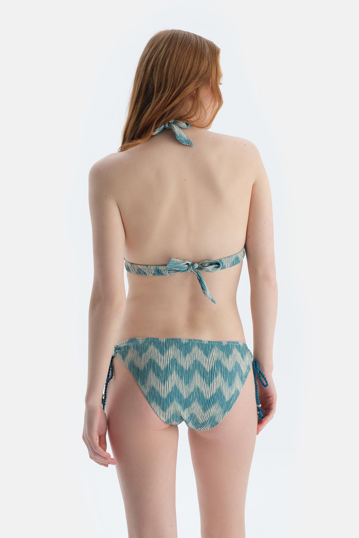 Multicolor Üçgen Geniş Bikini Üst