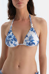 Multicolor Üçgen Küçük Bikini Üst