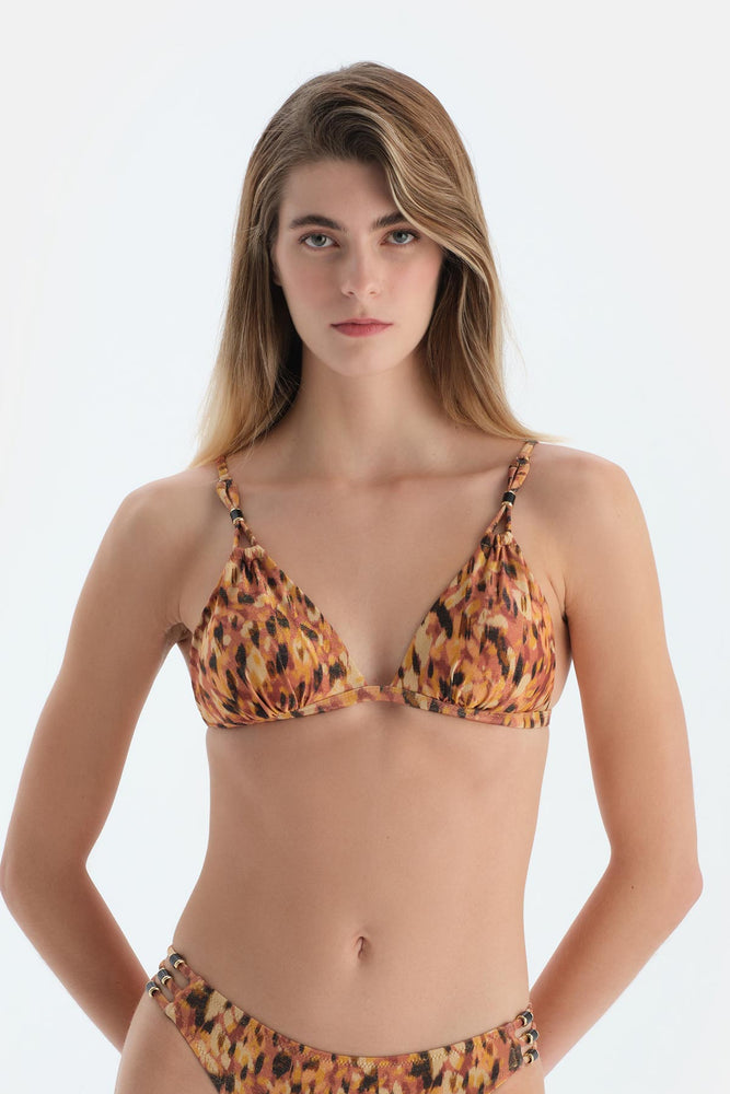 Multicolor Üçgen Küçük Bikini Üst