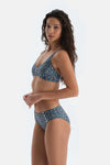 Multicolor Üçgen Geniş Bikini Üst