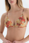 Multicolor Üçgen Bikini Üst