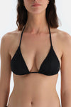 Siyah Üçgen Küçük Bikini Üst