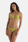 Fıstık Yeşili Üçgen Küçük Bikini Üst