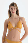 Hardal Üçgen Küçük Bikini Üst