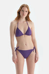 Mor Üçgen Küçük Bikini Üst