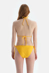 Sarı Üçgen Küçük Bikini Üst
