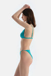Yeşil Üçgen Kaplı Bikini Üst