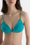 Yeşil Üçgen Kaplı Bikini Üst