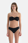 Siyah Straplez Bikini Üst