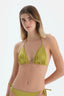 Fıstık Yeşili Üçgen Küçük Bikini Üst