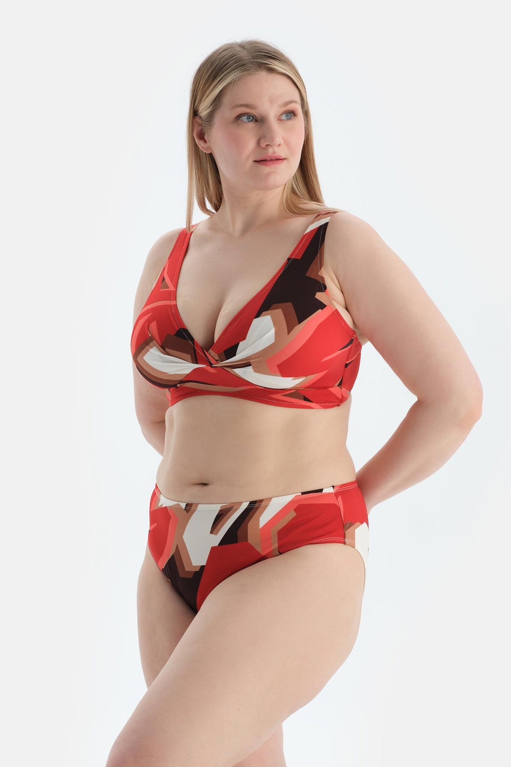 Multicolor Korseli Toparlayıcı Bikini Üst
