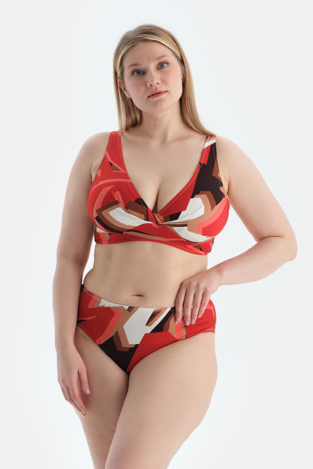 Multicolor Korseli Toparlayıcı Bikini Üst