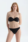 Siyah Straplez Bikini Üst