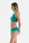 Yeşil Halter Yaka Bikini Üst
