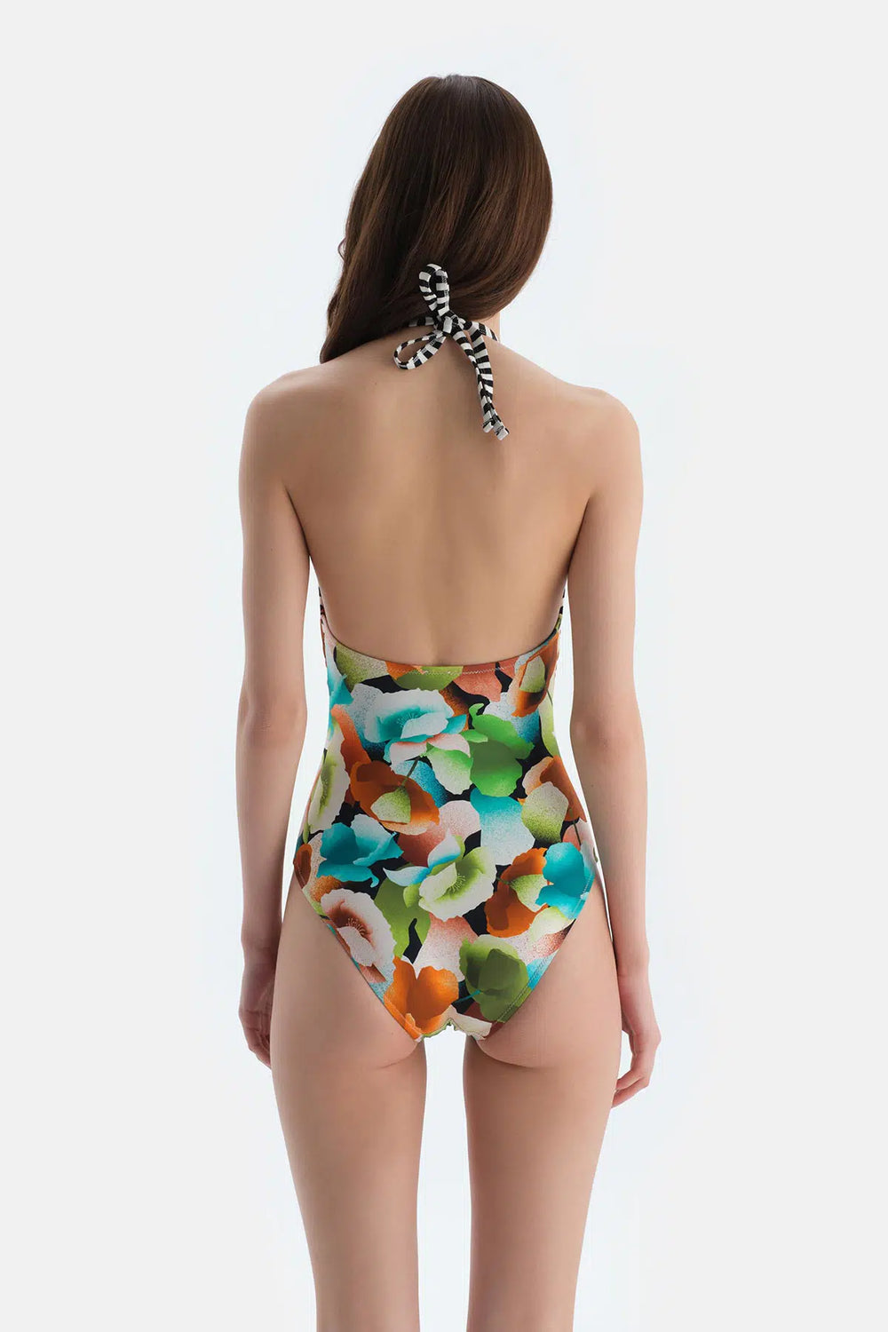 Multicolor Halter Yaka Mayo