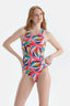 Multicolor Halter Yaka Mayo