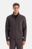 FERMUARLI DİK YAKA SWEATSHIRT