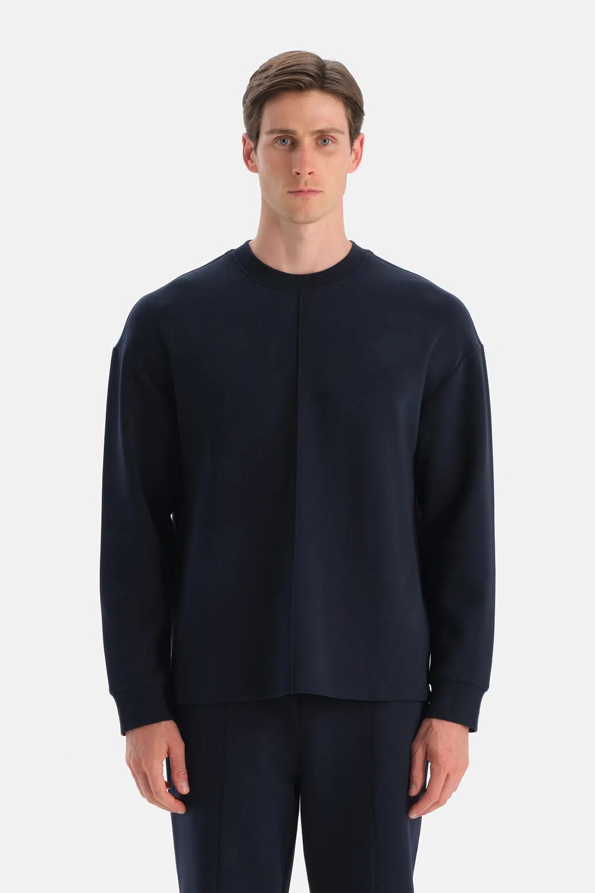 NERVÜR DETAYLI UZUN KOLLU SWEATSHIRT