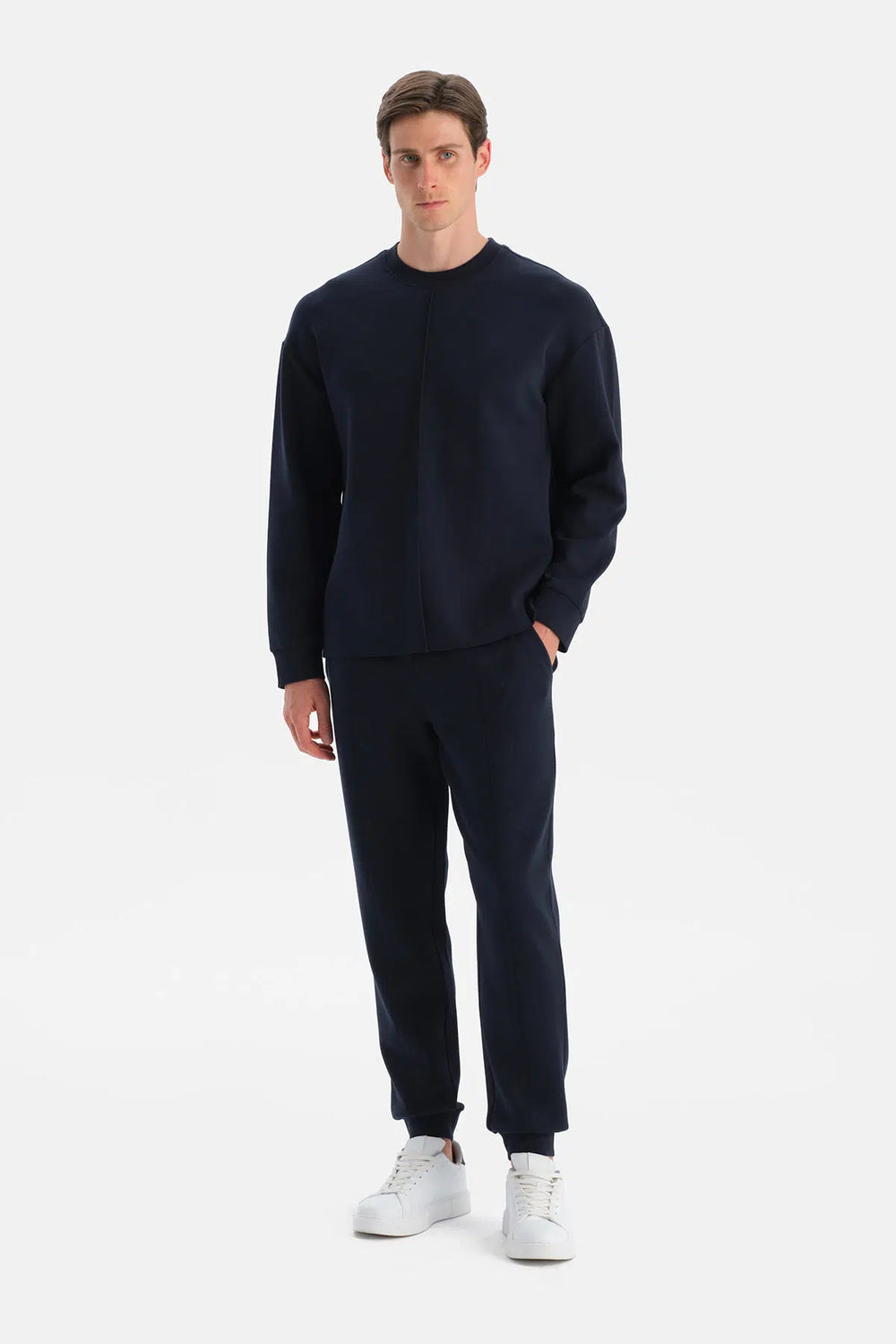 NERVÜR DETAYLI UZUN KOLLU SWEATSHIRT