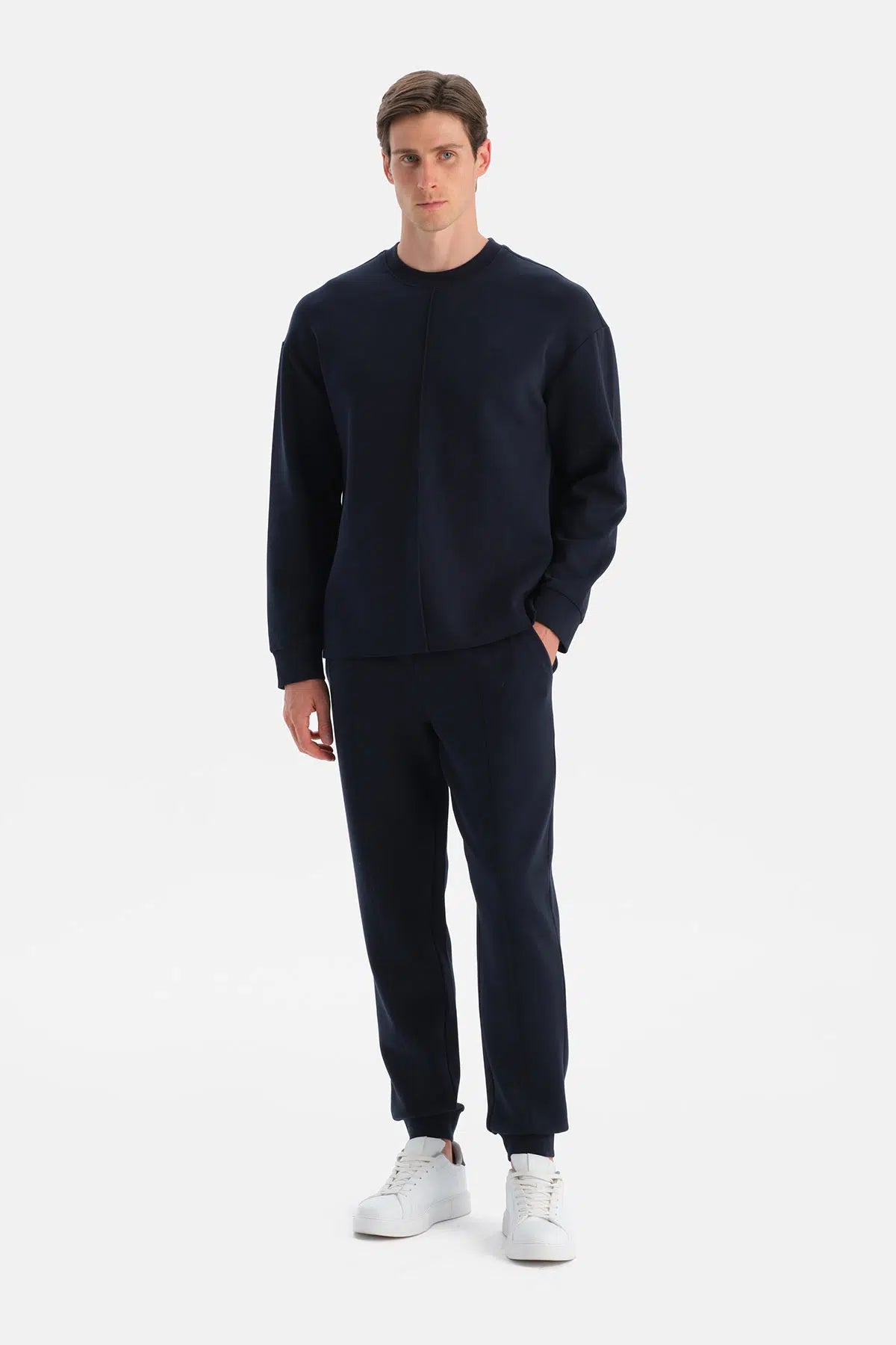 NERVÜR DETAYLI UZUN KOLLU SWEATSHIRT
