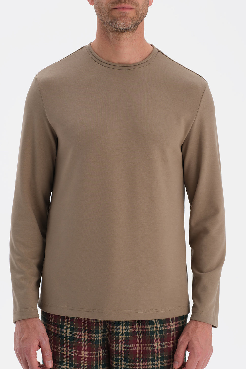 UZUN KOLLU PİJAMA ÜST