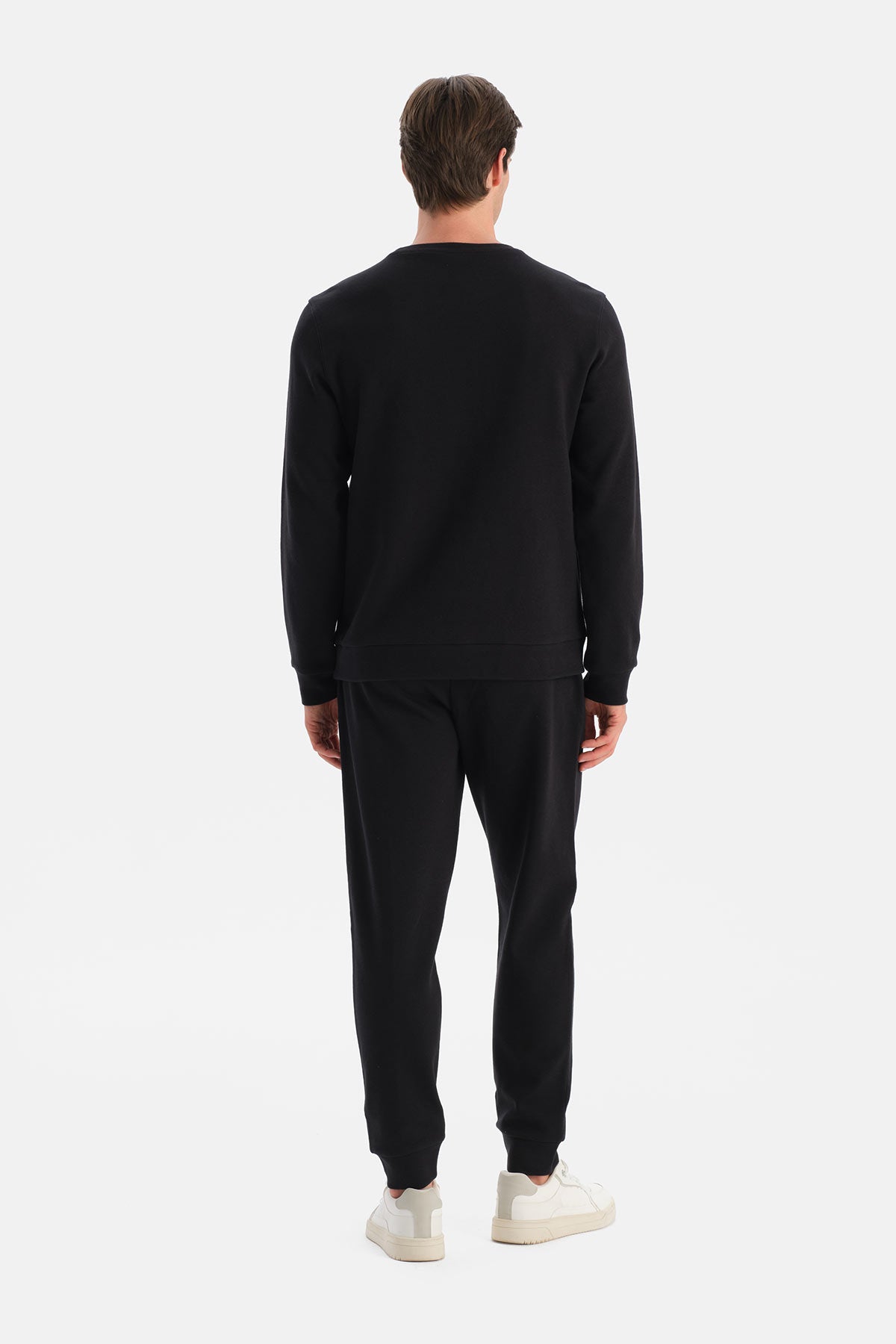 PATLET DETAYLI NERVÜRLÜ DÜZ PAÇA PANTOLON