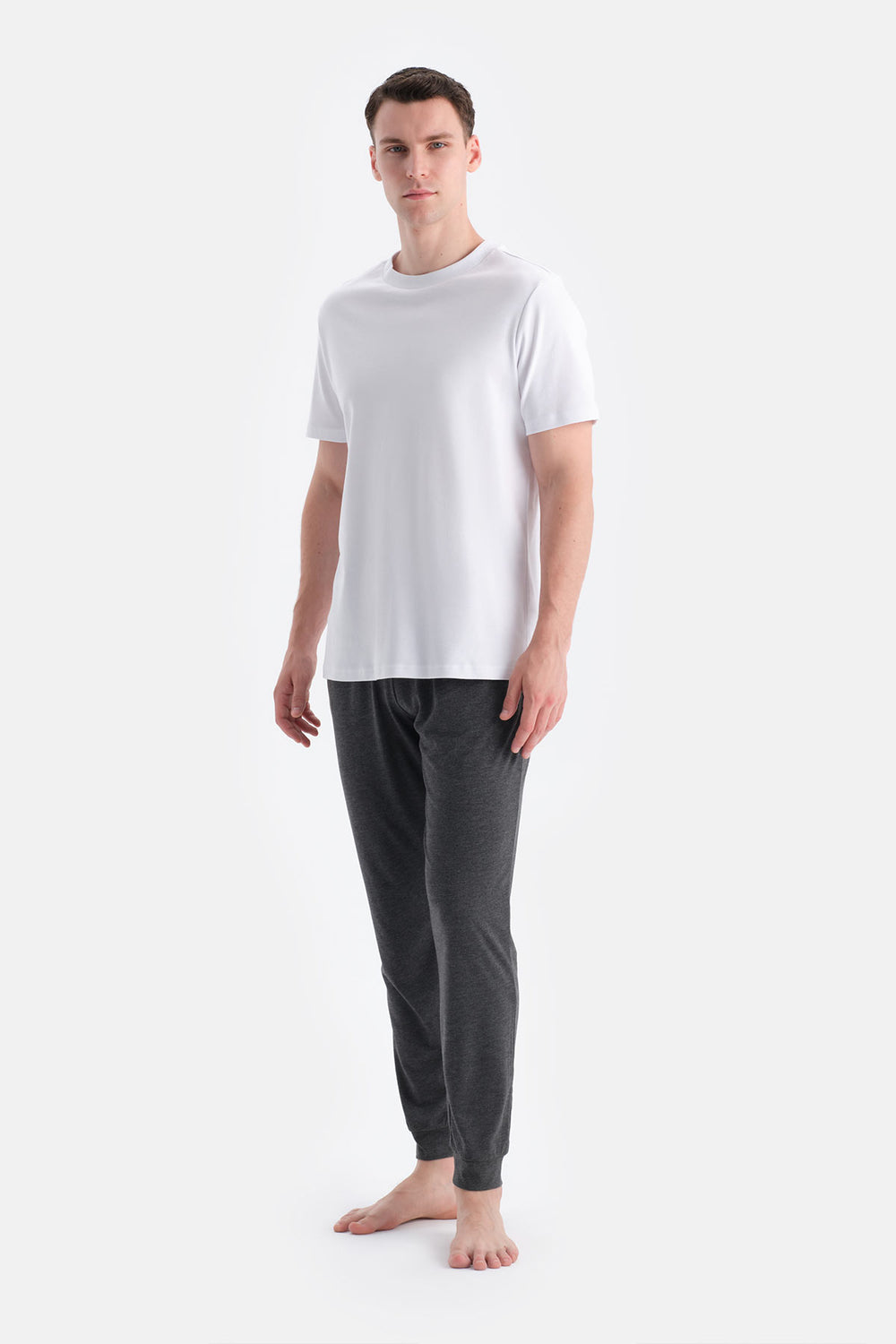 Antrasit-Lacivert İkili Örme Pantalon
