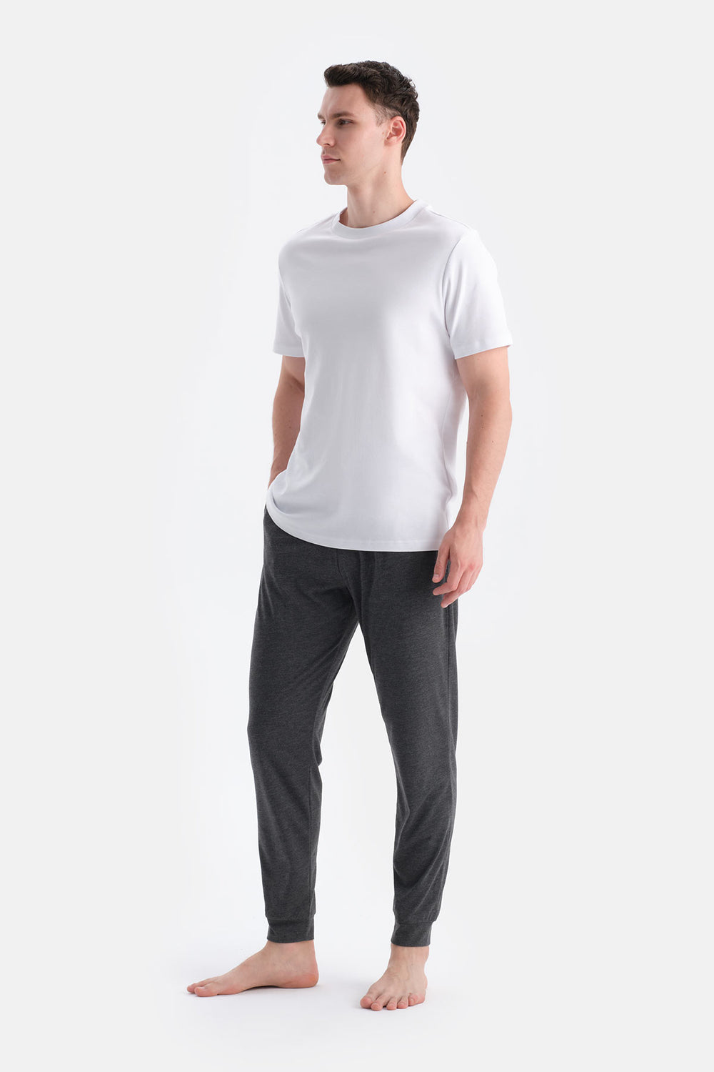 Antrasit-Lacivert İkili Örme Pantalon