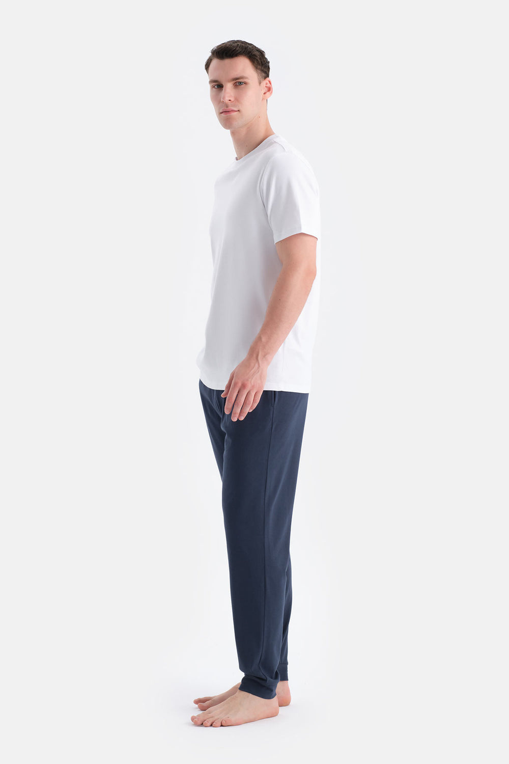 Antrasit-Lacivert İkili Örme Pantalon