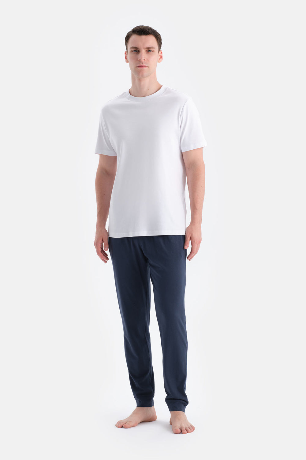 Antrasit-Lacivert İkili Örme Pantalon