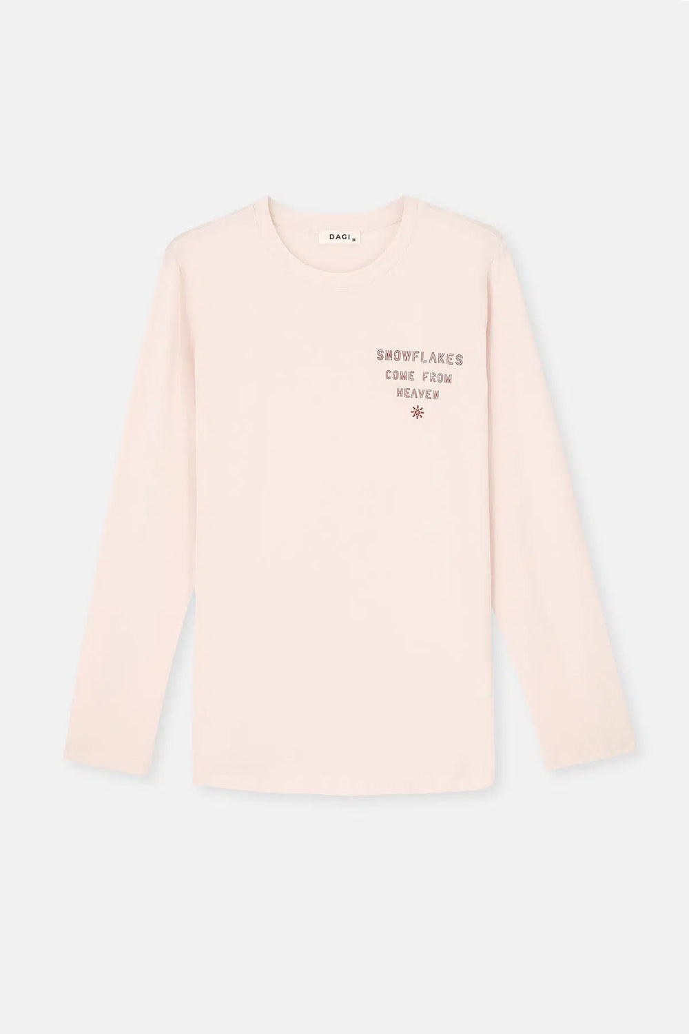 Ekru Uzun Kollu Pijama Takımı