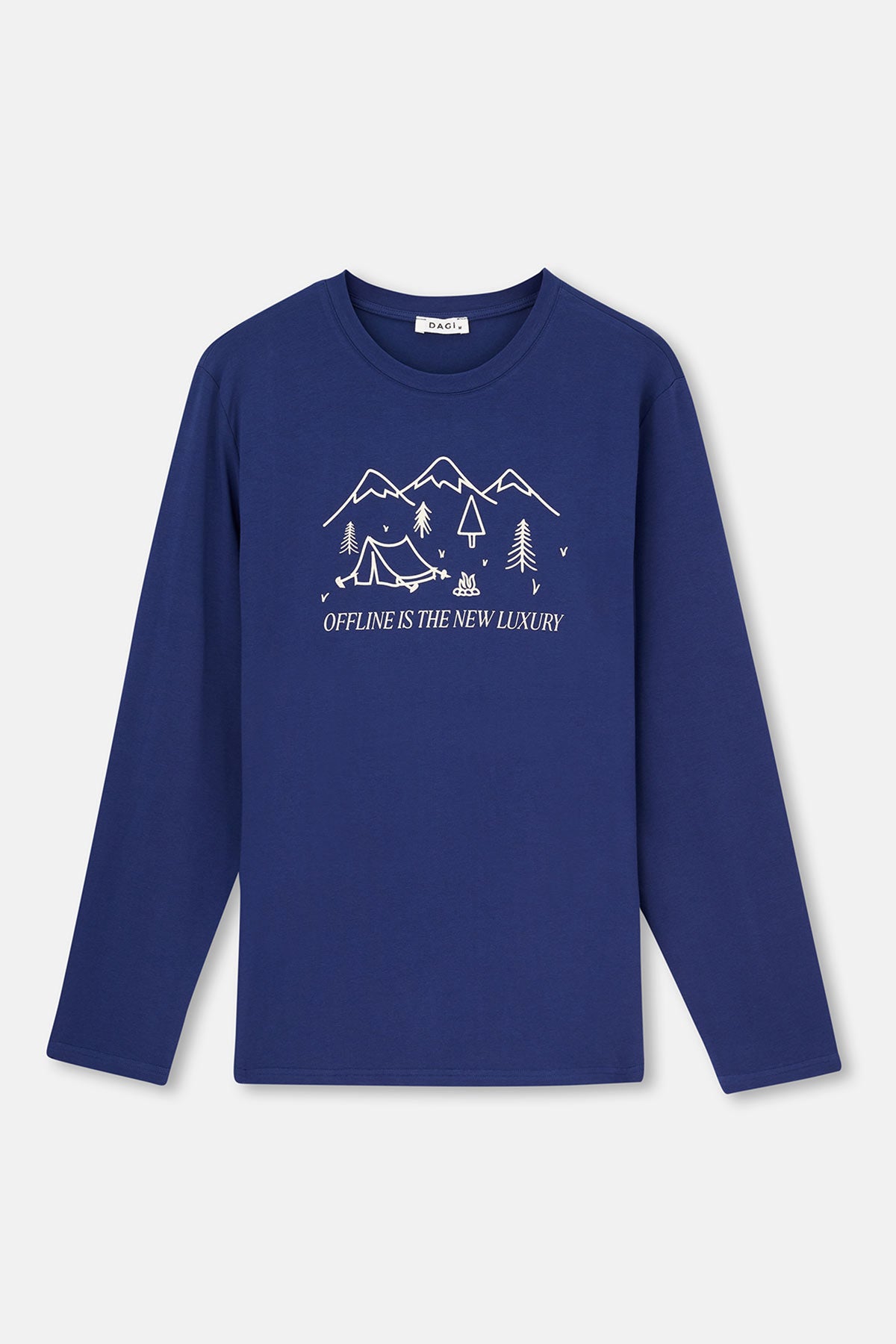 Lacivert Erkek Uzun Kollu Pijama Tk.