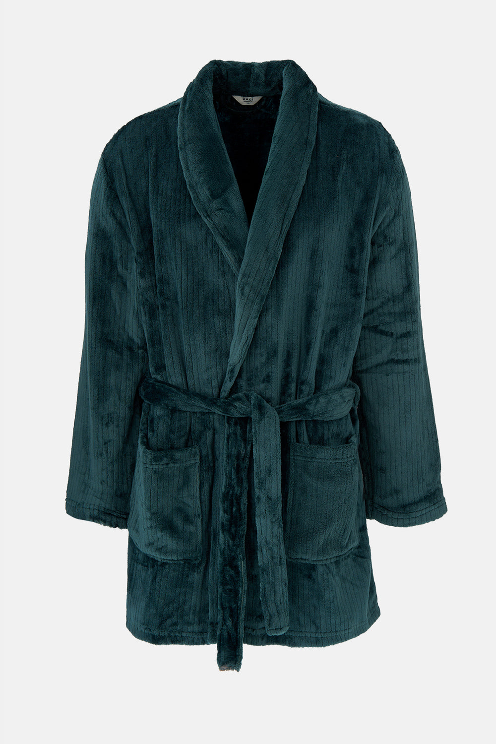 Koyu Yeşil Çizgi Görünümlü Polar Sabahlık