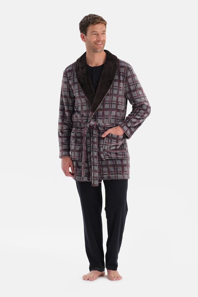 Multicolor Ekoseli Polar Sabahlık