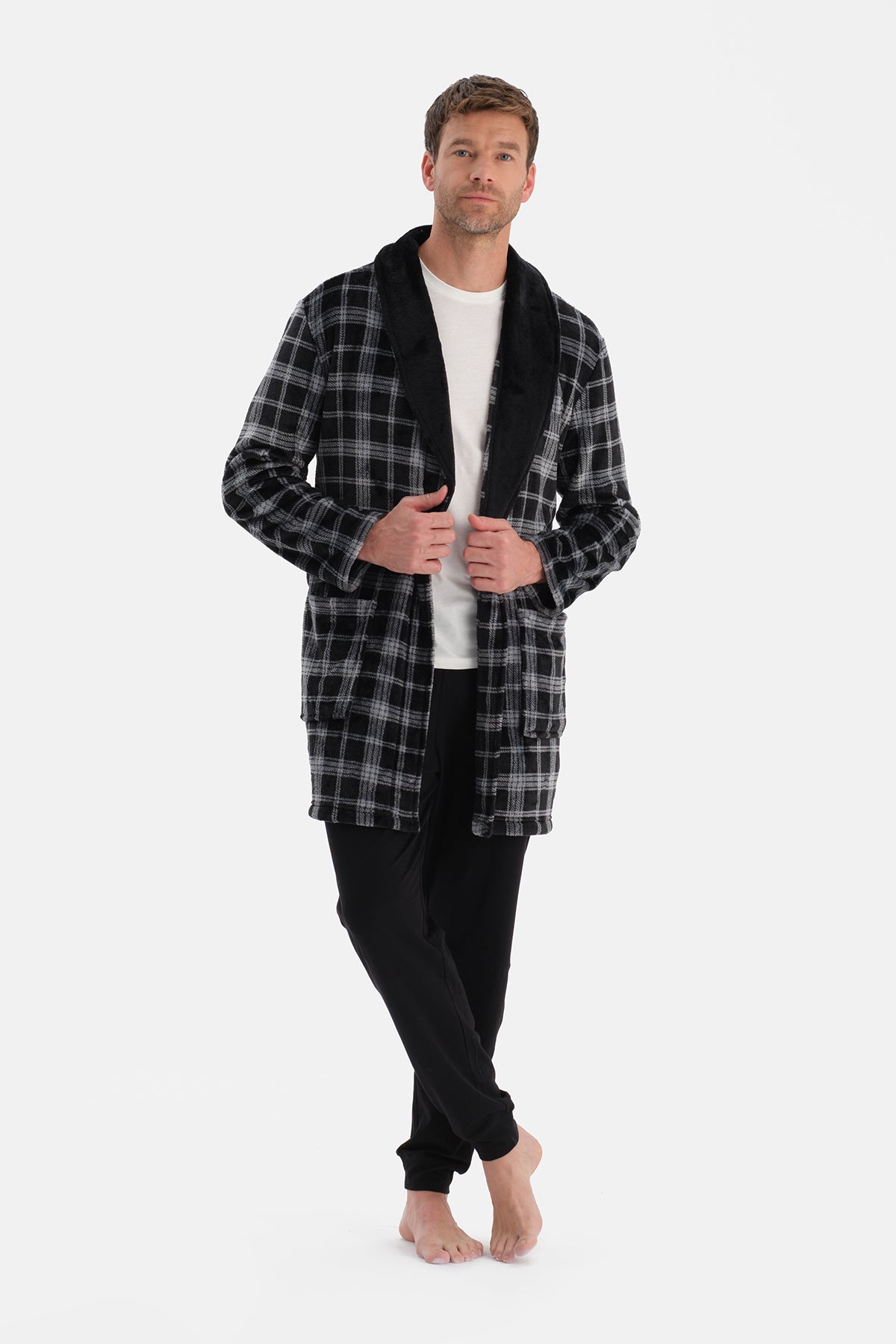 Multicolor Ekoseli Polar Sabahlık