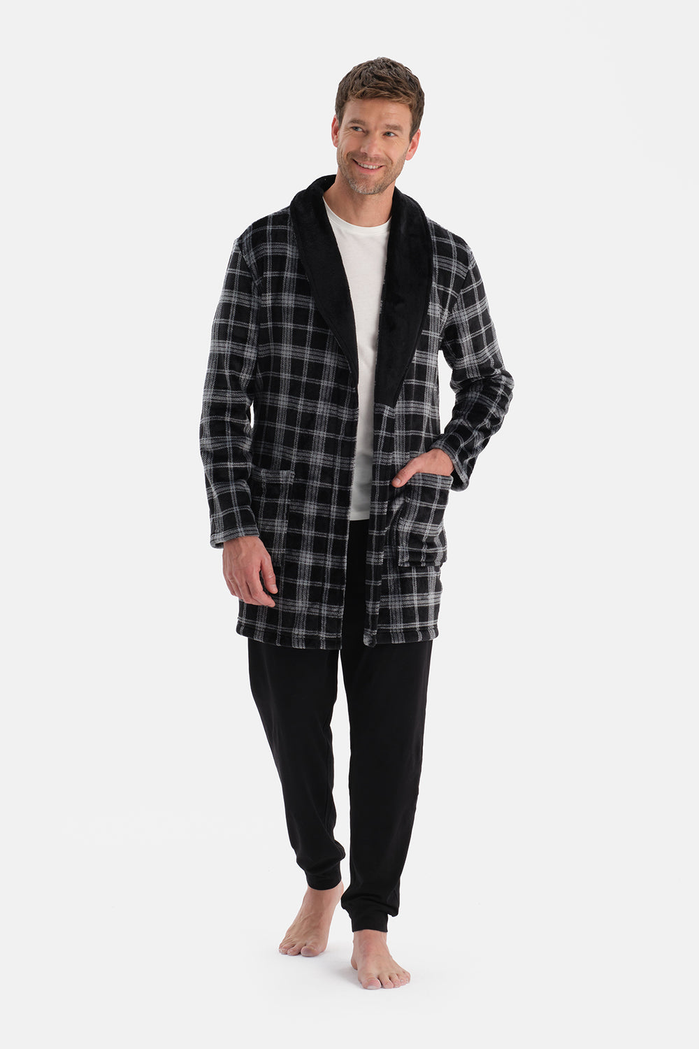 Multicolor Ekoseli Polar Sabahlık