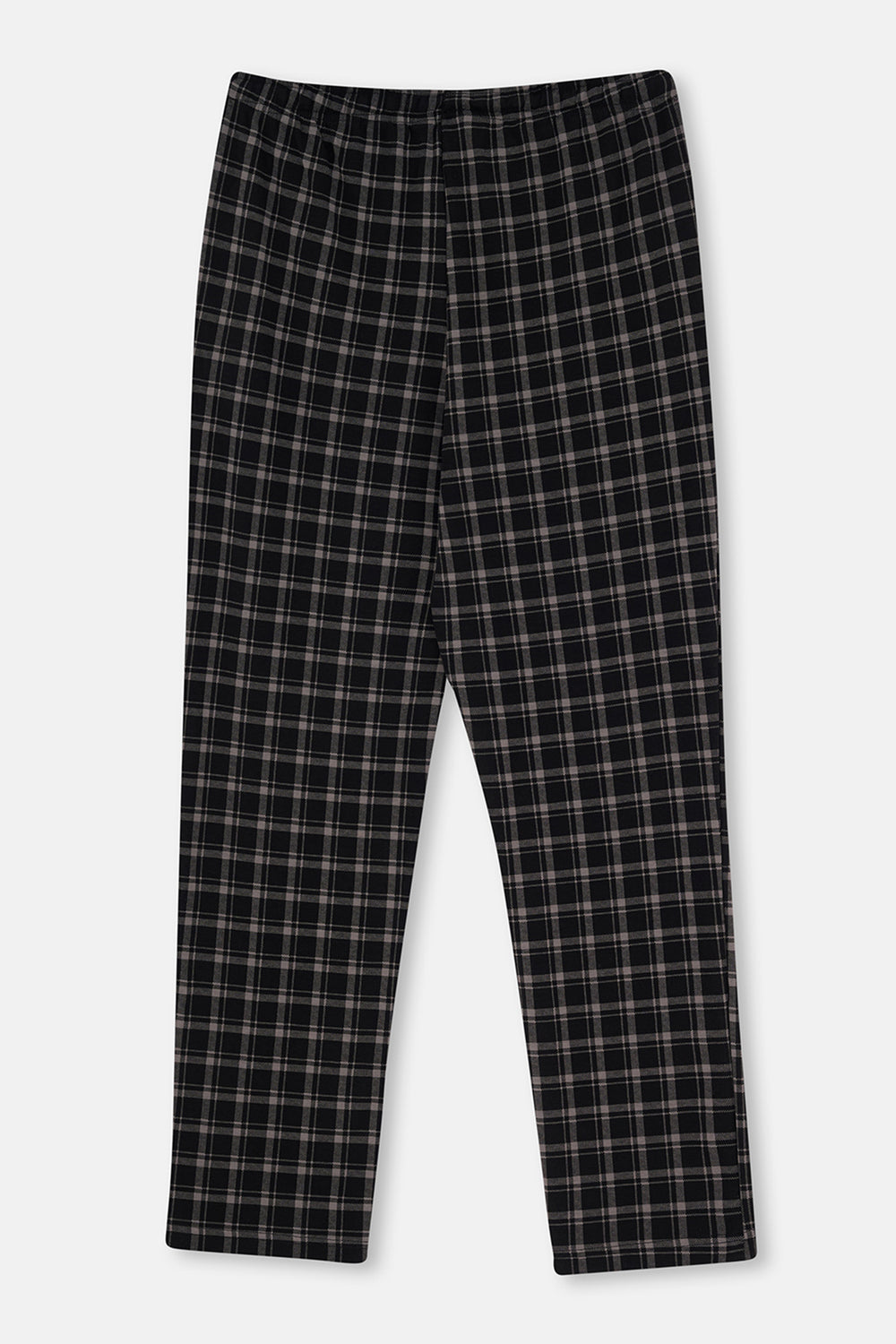 Siyah Desenli Örme Pantolon