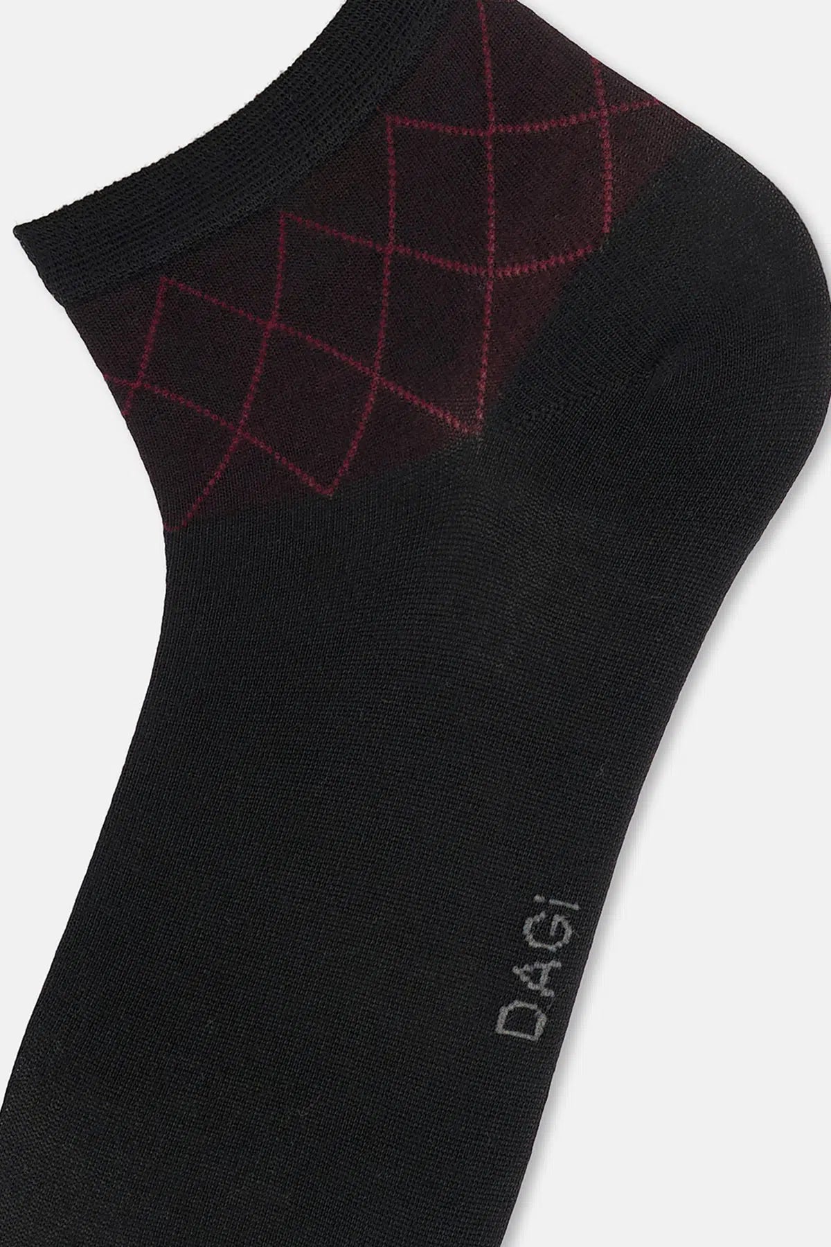 ERKEK 2'Lİ BAMBU BAKLAVA DESEN QUARTER ÇORAP