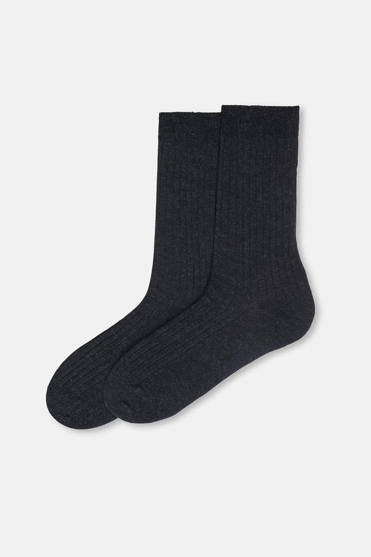ERKEK YÜN KARIŞIMLI İNCE RIB ÇORAP