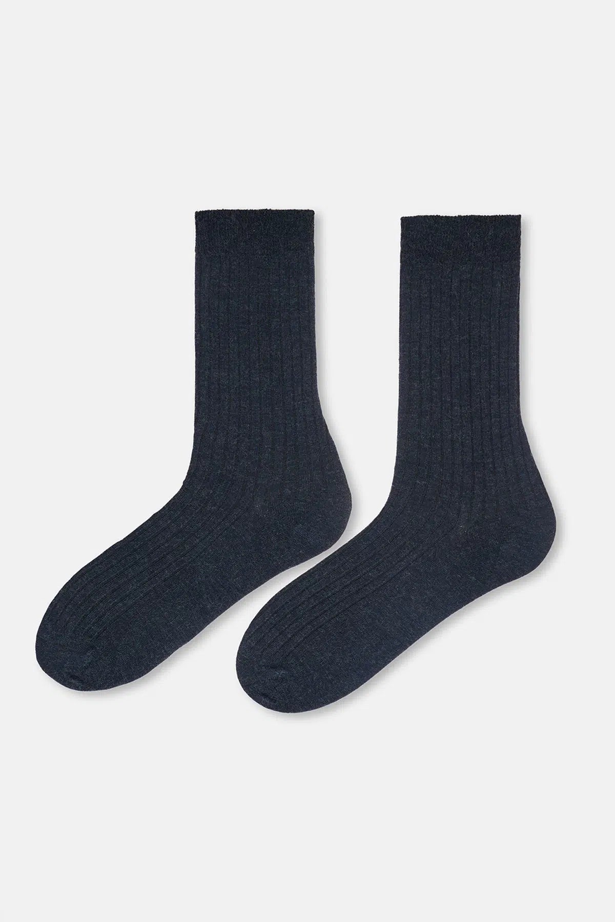 ERKEK YÜN KARIŞIMLI İNCE RIB ÇORAP