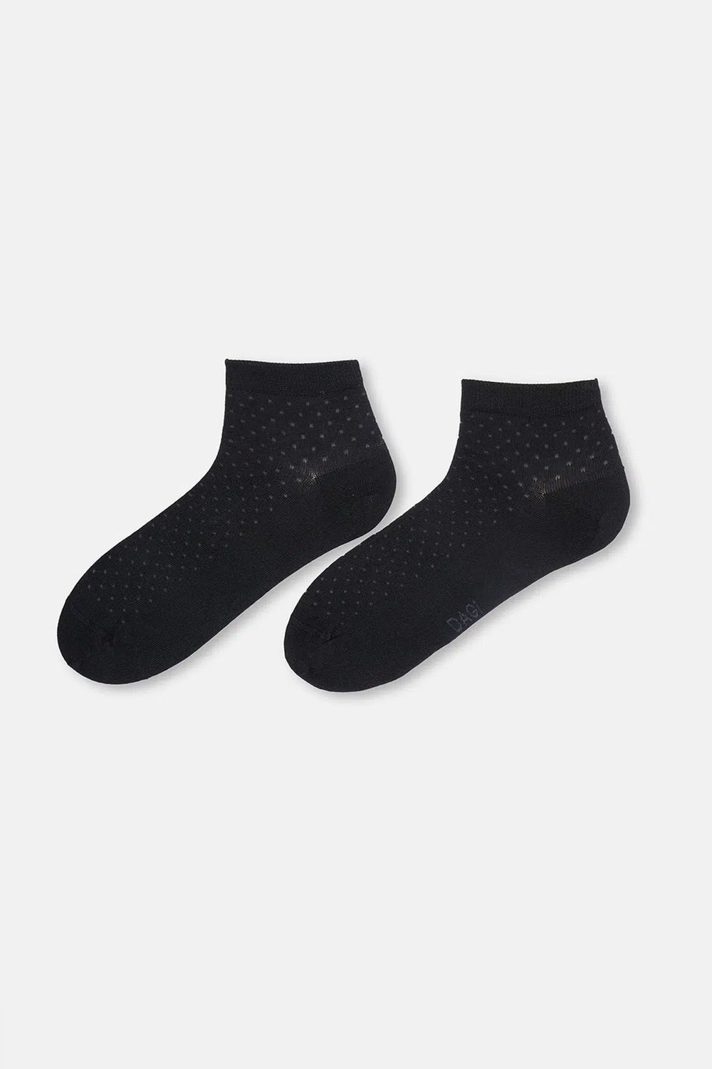 Siyah Erkek 2'li Puantiye Desen Bambu Çorap