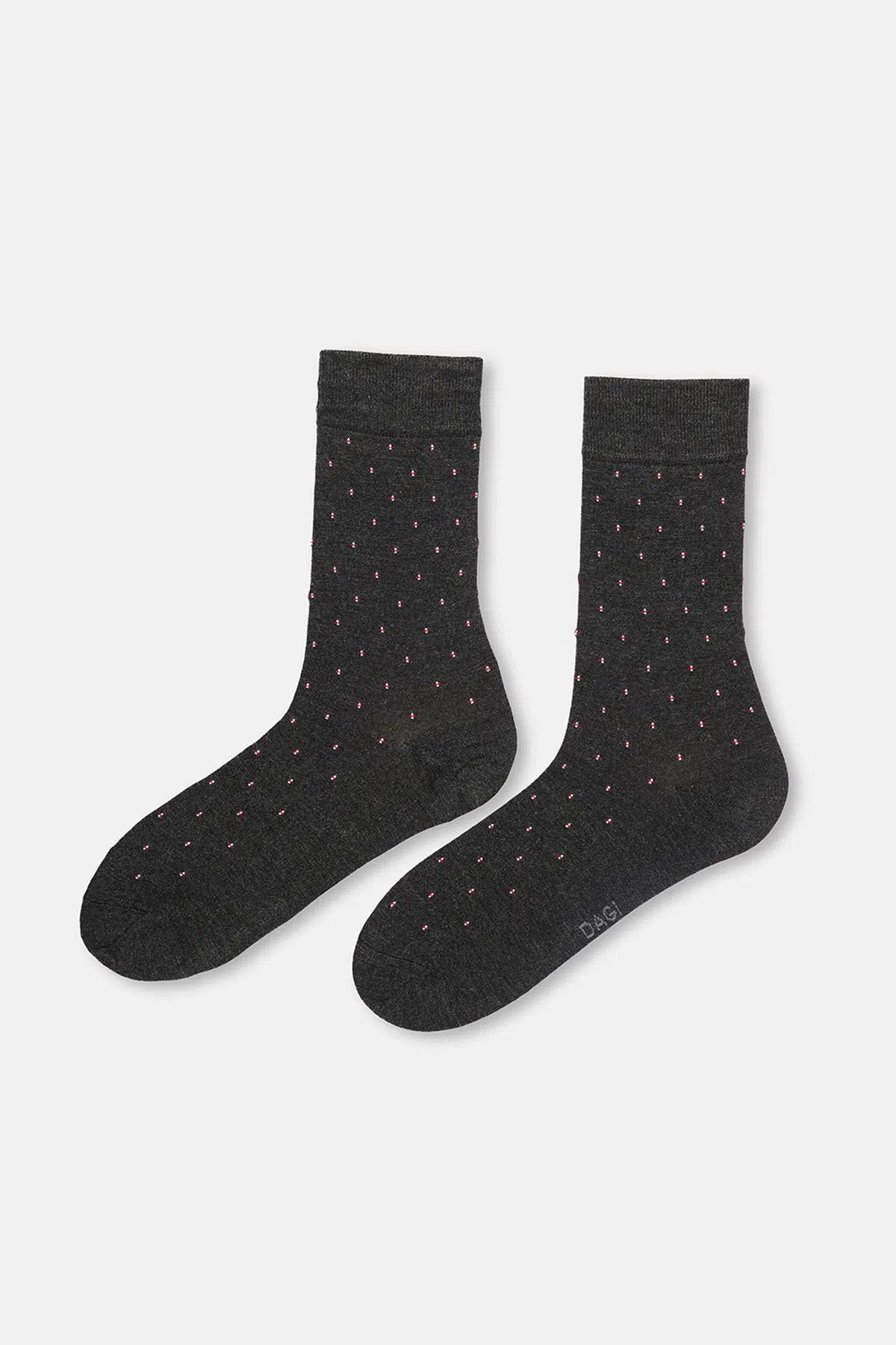 Antrasit-Siyah Erkek 2'li Mini Desen Bambu Çorap