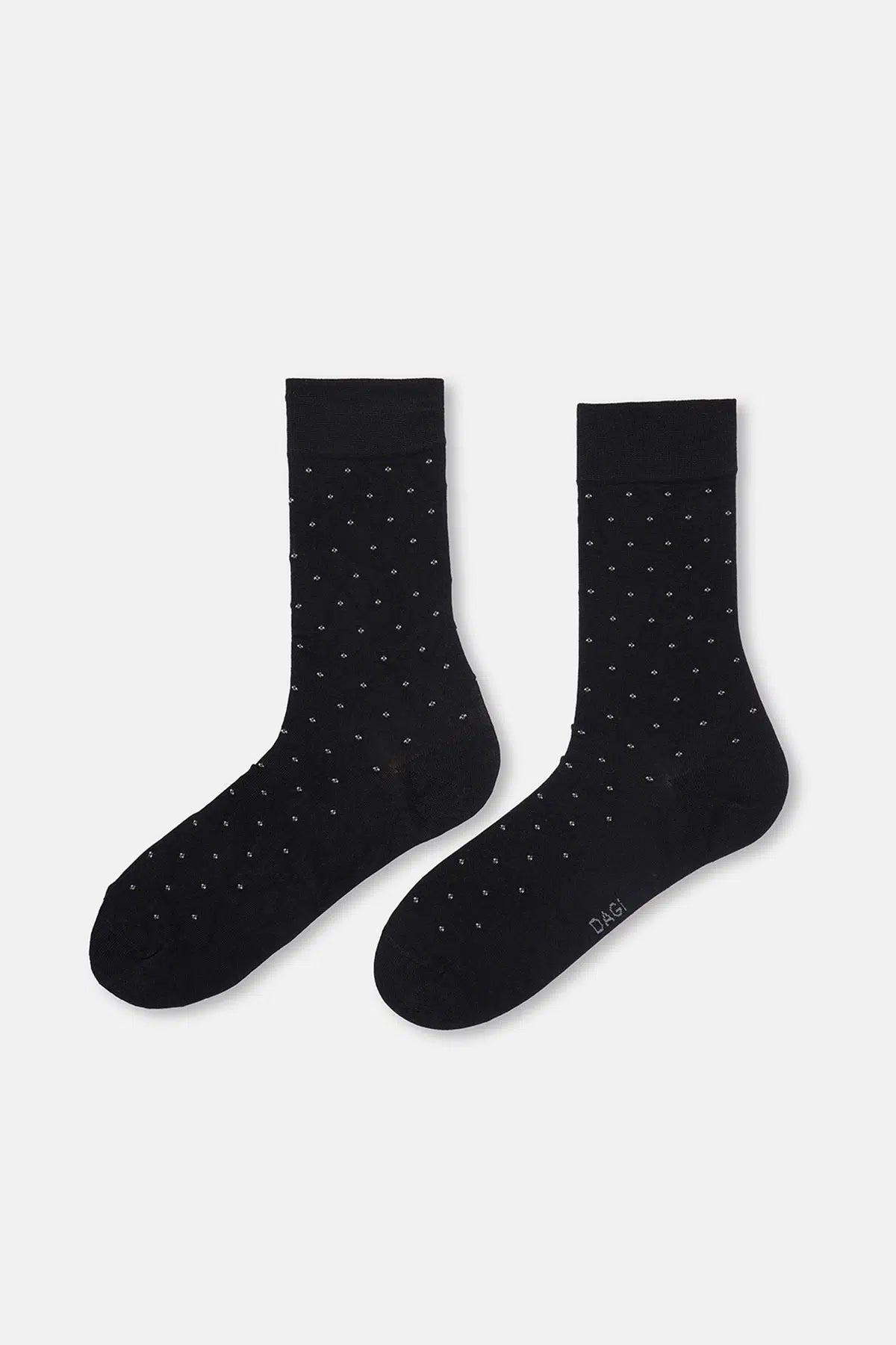 Antrasit-Siyah Erkek 2'li Mini Desen Bambu Çorap