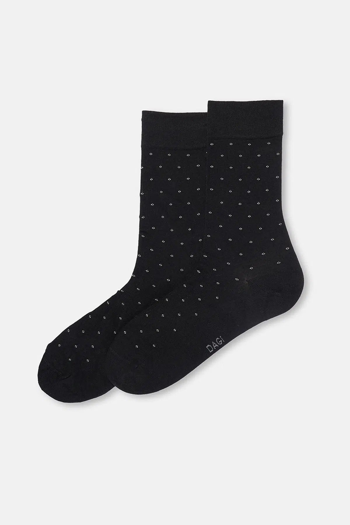 Antrasit-Siyah Erkek 2'li Mini Desen Bambu Çorap