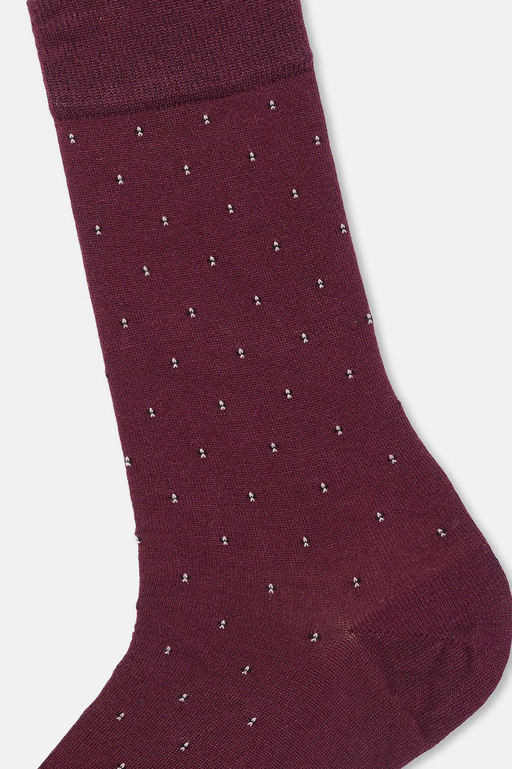 Bordo-Siyah Erkek 2'li Mini Desen Bambu Çorap