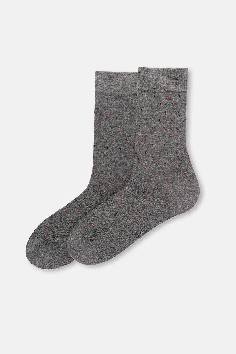 Gri Melanj-Lacivert Erkek 2'li Mini Desen Bambu Çorap