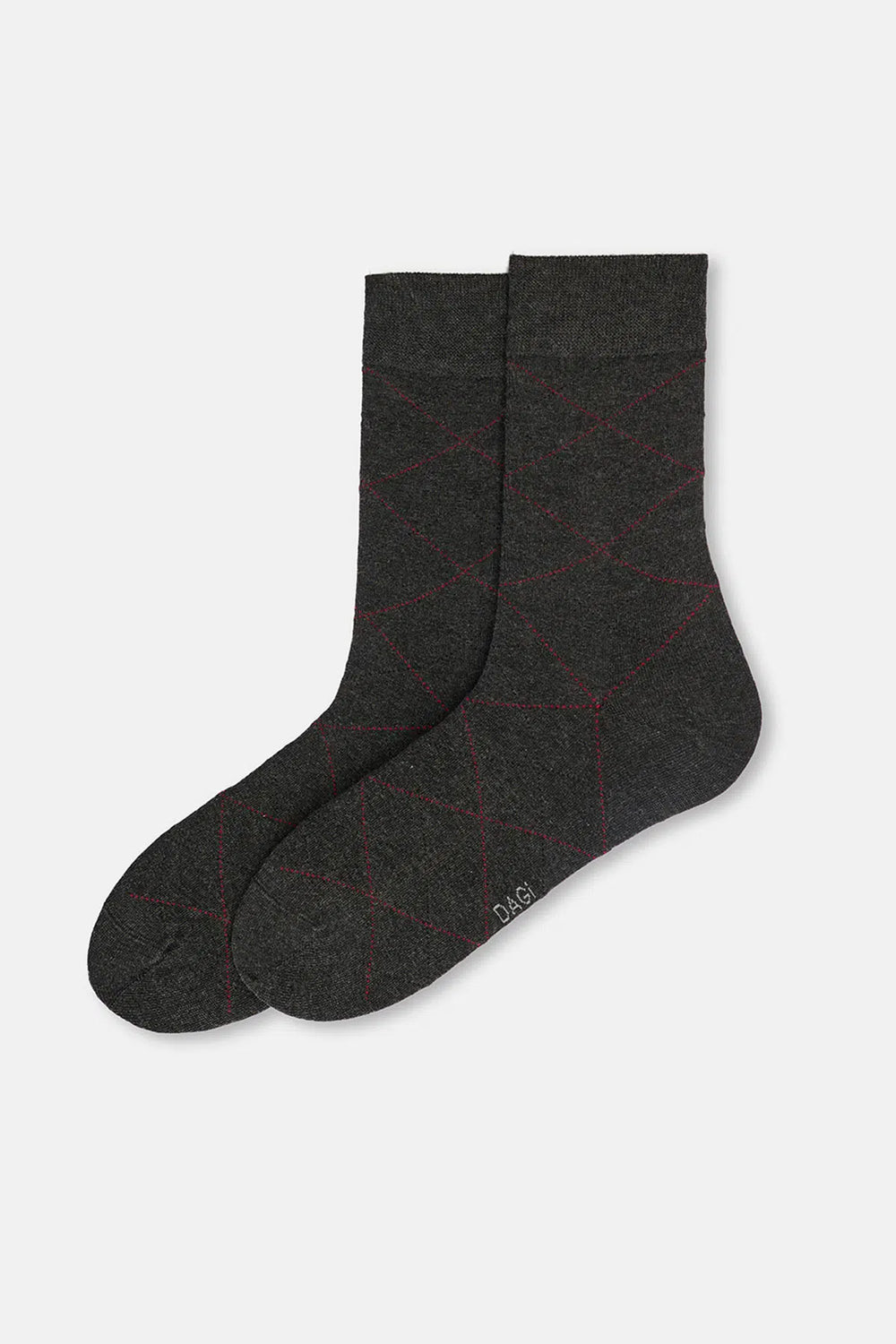 ERKEK 2'Lİ BAKLAVA DESEN BAMBU ÇORAP