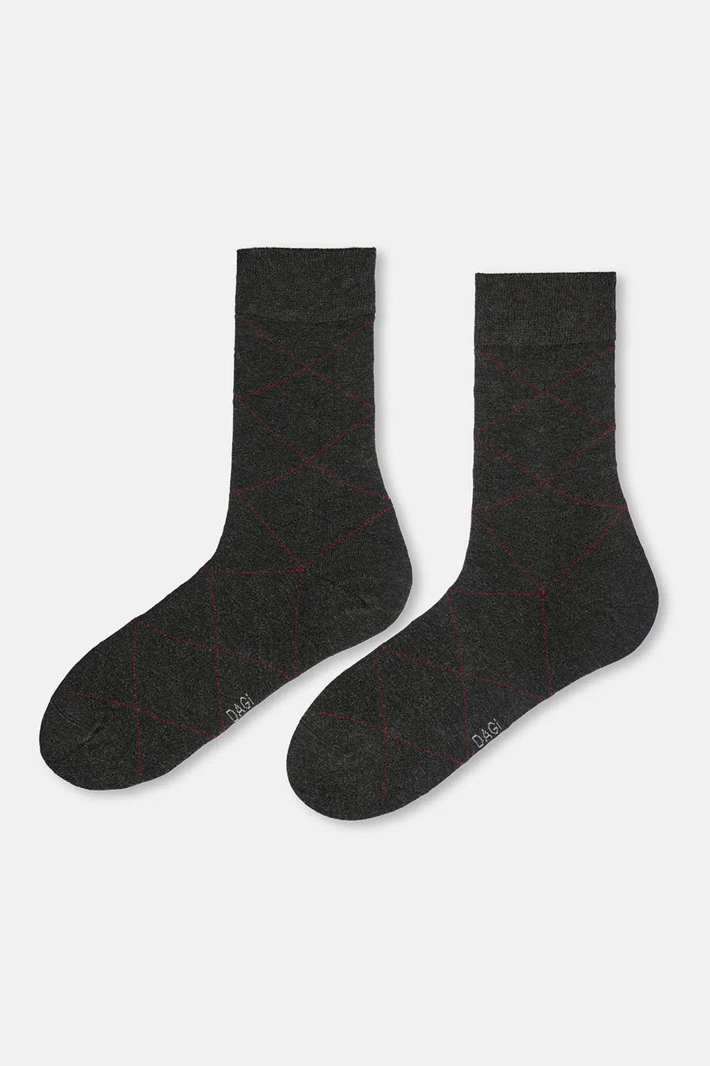 ERKEK 2'Lİ BAKLAVA DESEN BAMBU ÇORAP